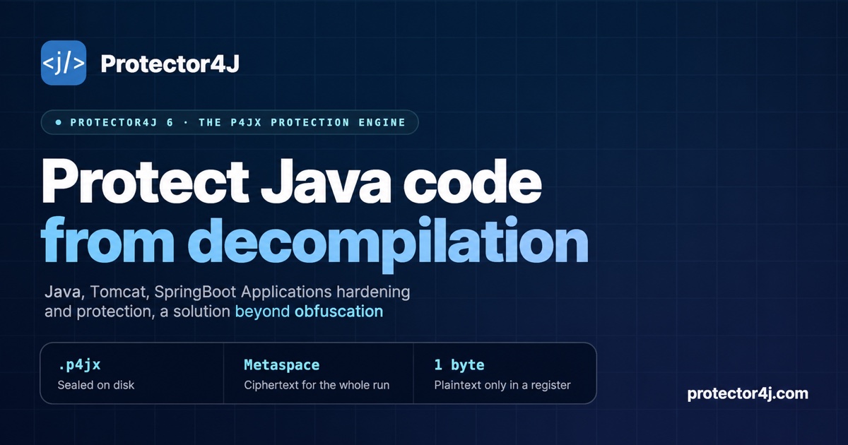 Protector4J - Protecting Java code from decompilation, a solution ...